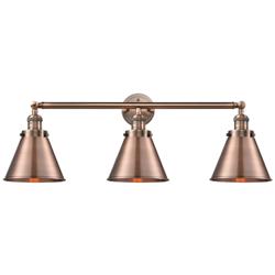 Appalachian 32" Wide 3 Light Copper Bath Vanity Light w/ Copper Shade