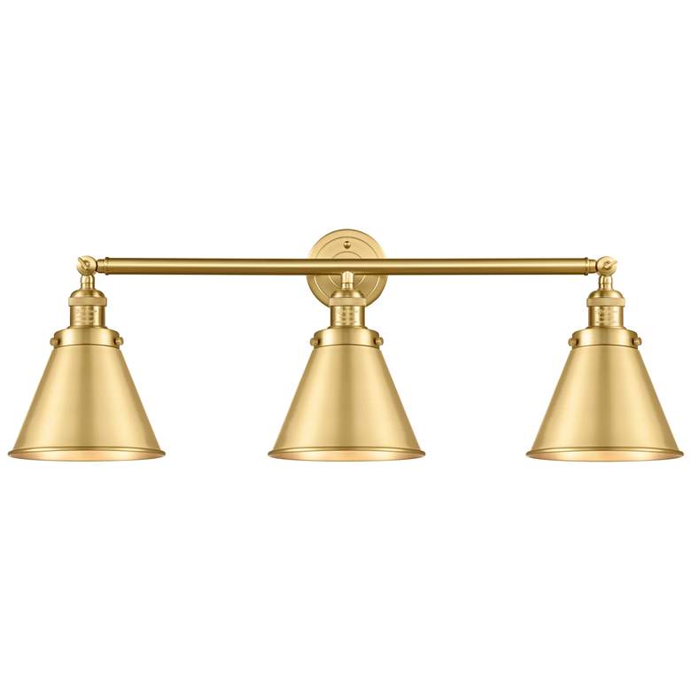 Image 1 Appalachian 32" Wide 3 Light Gold Bath Vanity Light w/ Gold Shade