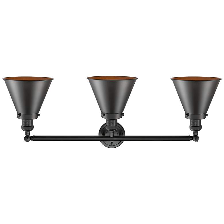 Image 3 Appalachian 32" Wide Oil-Rubbed Bronze 3-Light Bath Light more views