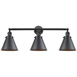 Appalachian 32"W 3 Light Matte Black Bath Vanity Light w/ Matte Black