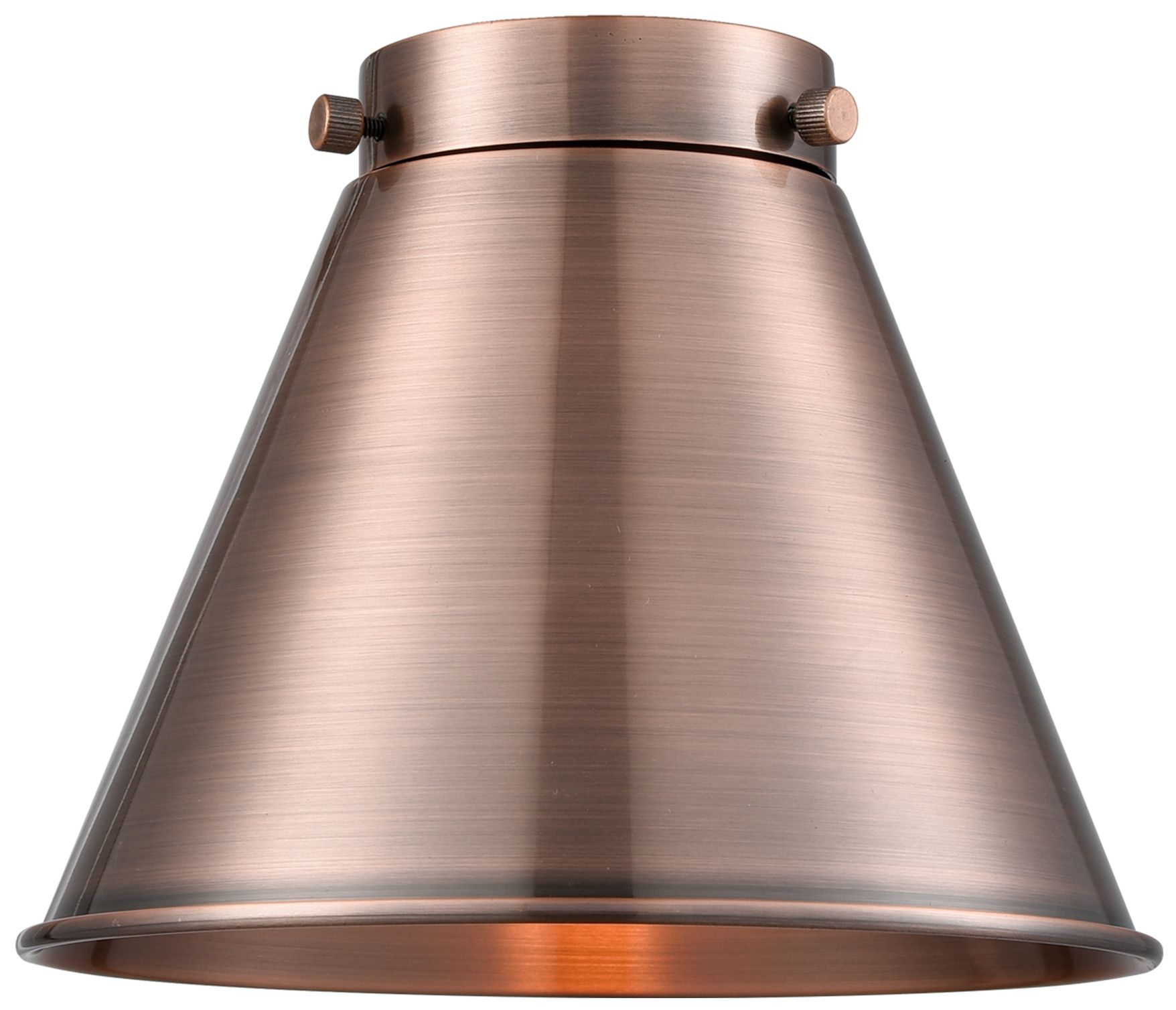 Image 3 Appalachian 8" Antique Copper Semi Flush Mount more views