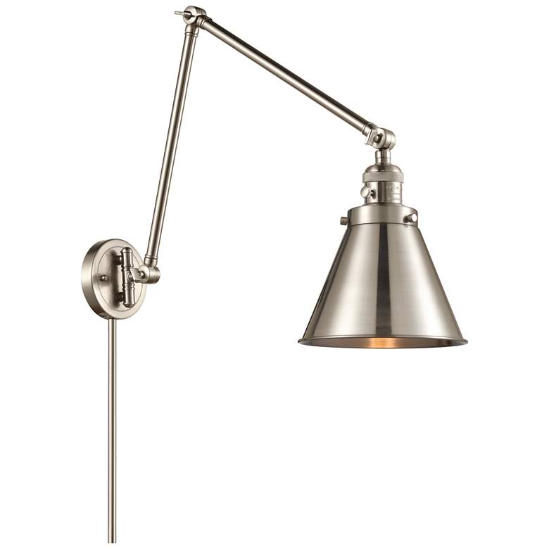 Image 1 Appalachian 8" Brushed Satin Nickel Double Extension Swing Arm