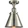Appalachian 8" Brushed Satin Nickel Semi Flush Mount