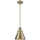 Appalachian 8" LED Mini Pendant - Antique Brass - Antique Brass Shade