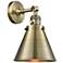 Appalachian 8" LED Sconce - Brass Finish - Brass Shade