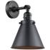 Appalachian 8" LED Sconce - Matte Black Finish - Matte Black Shade