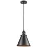 Appalachian 8" Oil Rubbed Bronze Cord Hung Mini Pendant