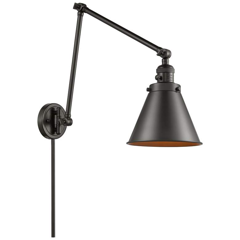 Image 1 Appalachian 8 inch Oil Rubbed Bronze LED Double Swing Arm