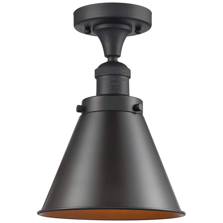 Image 1 Appalachian 8" Oil Rubbed Bronze Semi Flush Mount