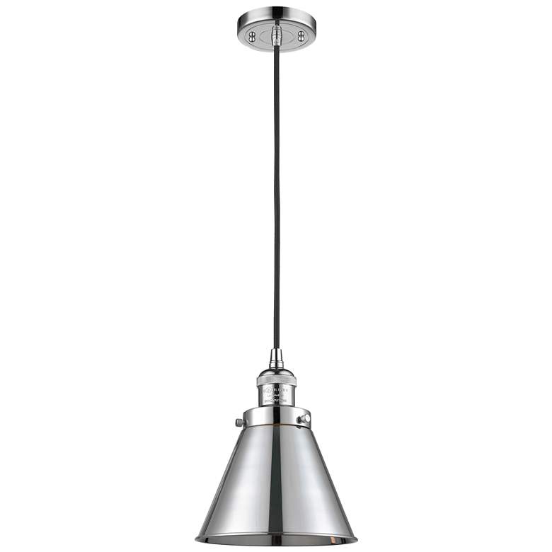 Image 1 Appalachian 8" Polished Chrome Cord Hung Mini Pendant
