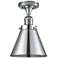 Appalachian 8" Polished Chrome Semi Flush Mount