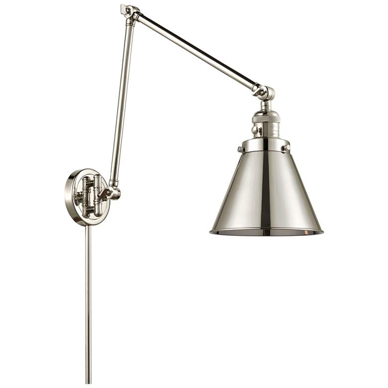 Image 1 Appalachian 8" Polished Nickel Double Extension Swing Arm