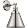 1_Appalachian 8" Polished Nickel Sconce w/ Polished Nickel Shade