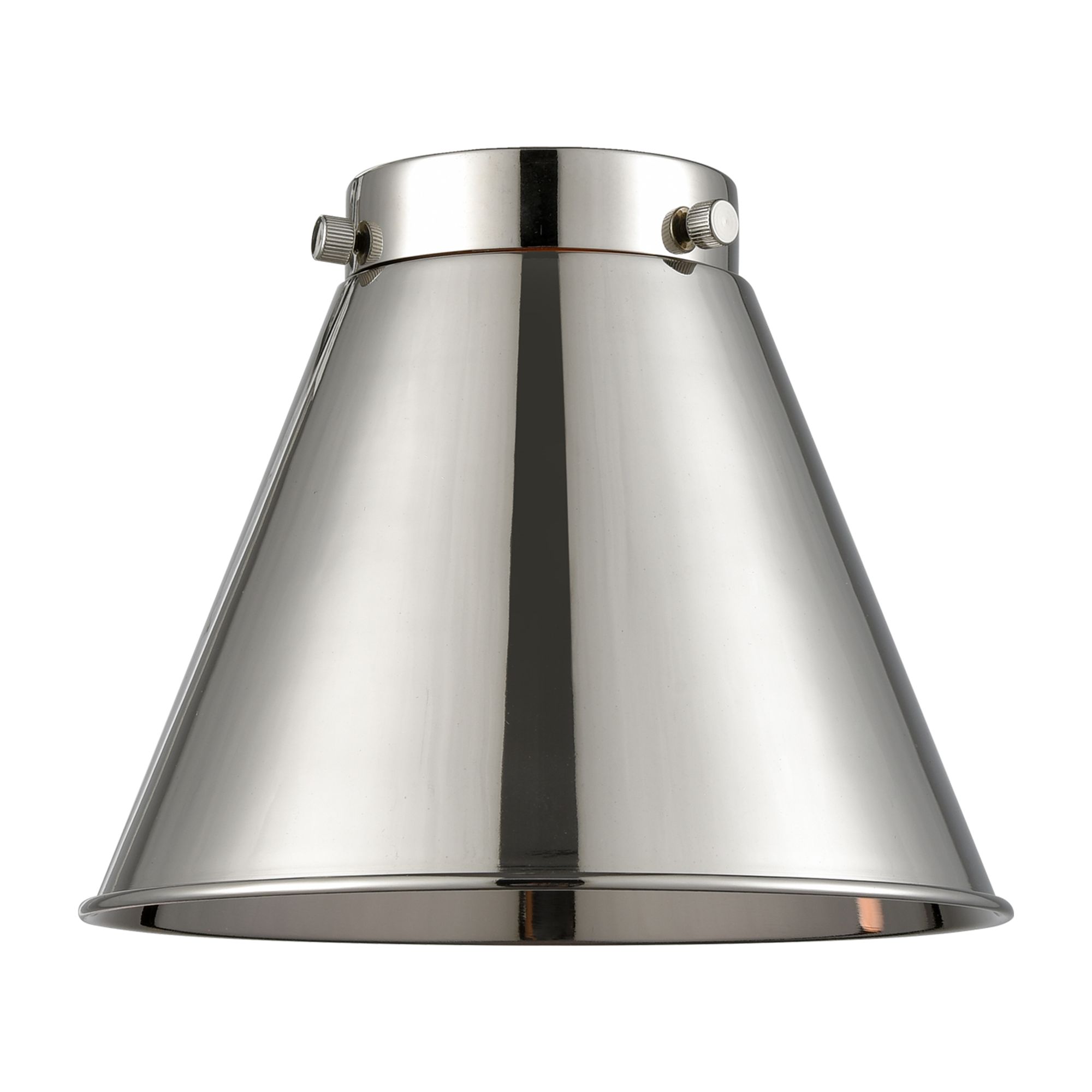 Image 4 Appalachian 8" Polished Nickel Sconce w/ Polished Nickel Shade more views