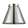 4_Appalachian 8" Polished Nickel Sconce w/ Polished Nickel Shade more views