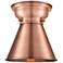 Appalachian 8" Wide Antique Copper Ceiling Light