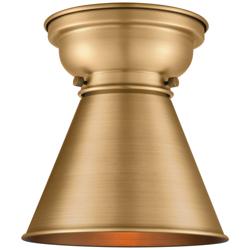 Appalachian 8" Wide Brushed Brass Ceiling Light