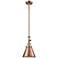 Appalachian 8" Wide Copper Stem Hung Tiltable Mini Pendant w/ Copper S
