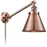 Appalachian Antique Copper Swing Arm Wall Lamp