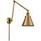 Appalachian Brushed Brass LED Swing Arm Wall Lamp