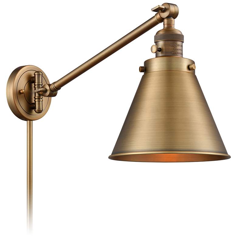 Image 1 Appalachian Brushed Brass Swing Arm Wall Lamp