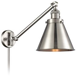 Appalachian Brushed Satin Nickel Swing Arm Wall Lamp
