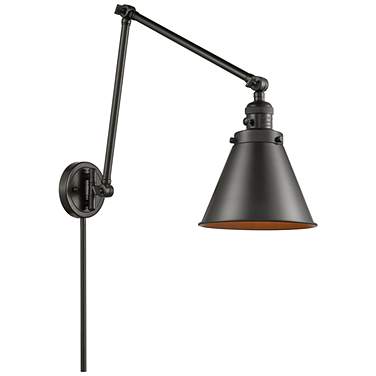 Appalachian Oil-Rubbed Bronze LED Swing Arm Wall Lamp