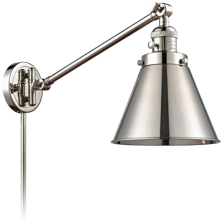 Image 1 Appalachian Polished Nickel Swing Arm Wall Lamp