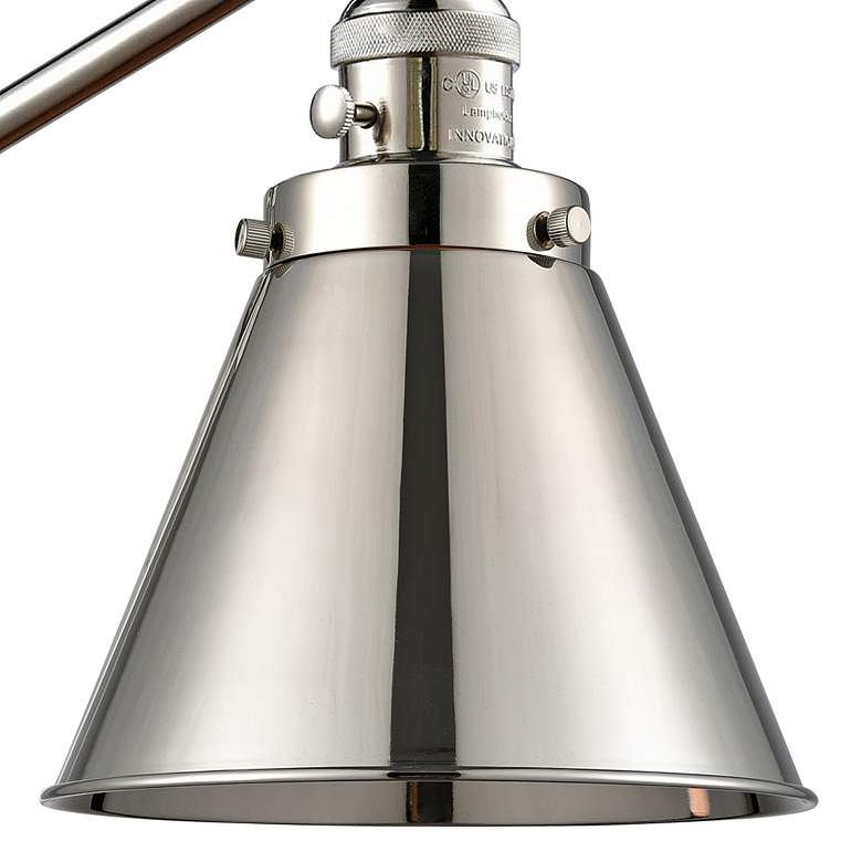 Image 2 Appalachian Polished Nickel Swing Arm Wall Lamp more views