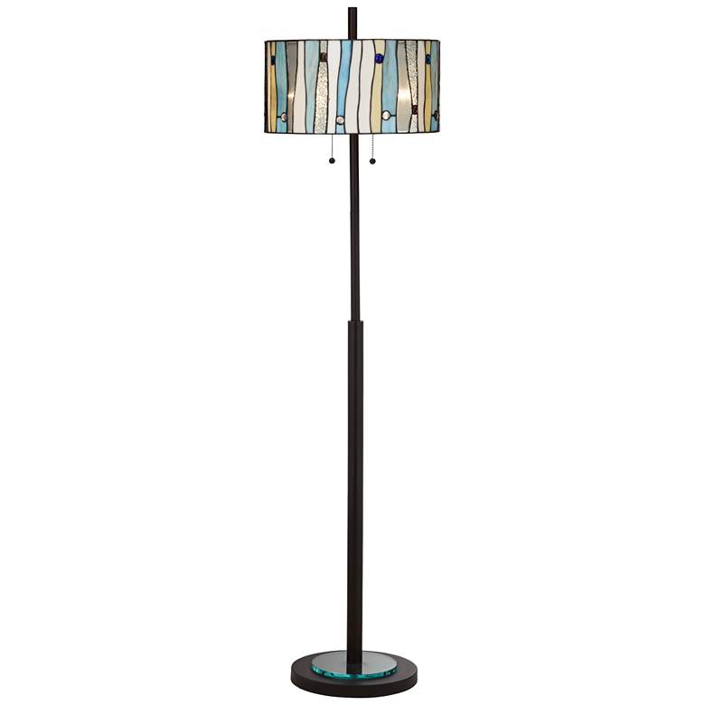 Appalachian Spirit Tiffany-Style Glass Floor Lamp