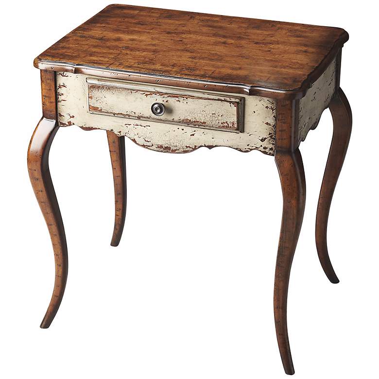 Image 1 Appaloosa Red Birch Wood Accent Table