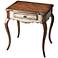 Appaloosa Red Birch Wood Accent Table