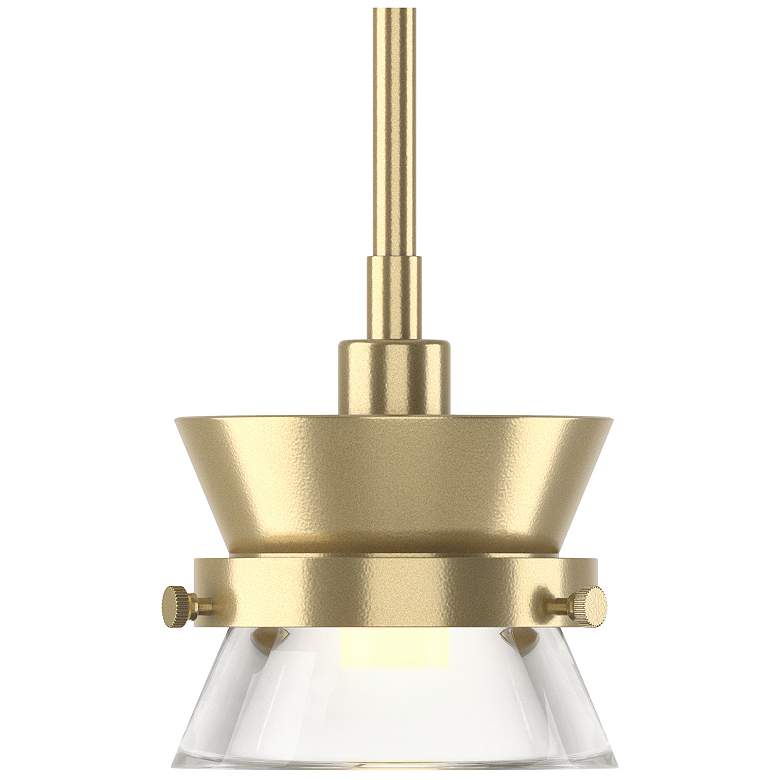 Image 1 Apparatus Mini Pendant - Modern Brass Finish - Clear Glass