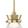 Apparatus Mini Pendant - Modern Brass Finish - Clear Glass