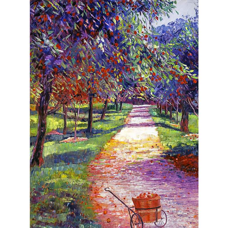 Image 1 Apple Orchard 40" High All-Weather Outdoor Canvas Wall Art