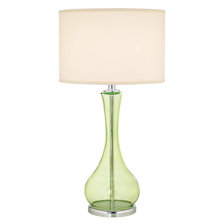 Image 1 Appletini Green Glass Table Lamp