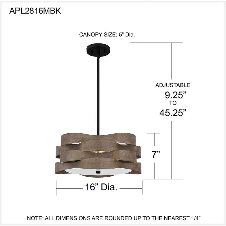 Image 7 Appleton 2-Light Matte Black Pendant more views