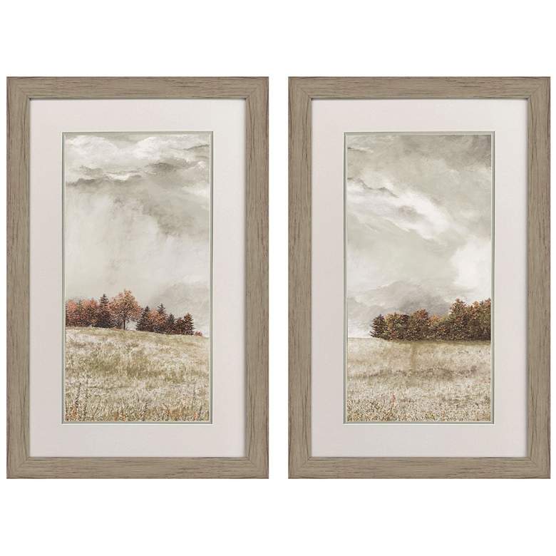 Image 1 Approaching Storm 21"W x 33"H Framed Wall Art Set of 2