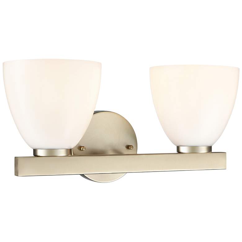 Image 1 Apria 15.75" Wide 2-Light Vanity in Modern Gold