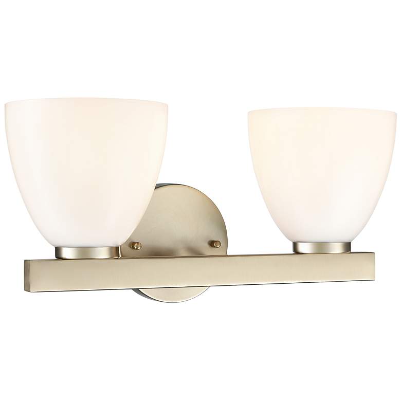 Image 2 Apria 15.75" Wide 2-Light Vanity in Modern Gold more views