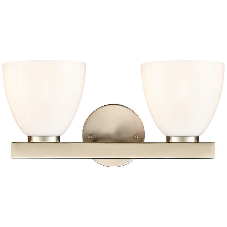 Image 3 Apria 15.75" Wide 2-Light Vanity in Modern Gold more views