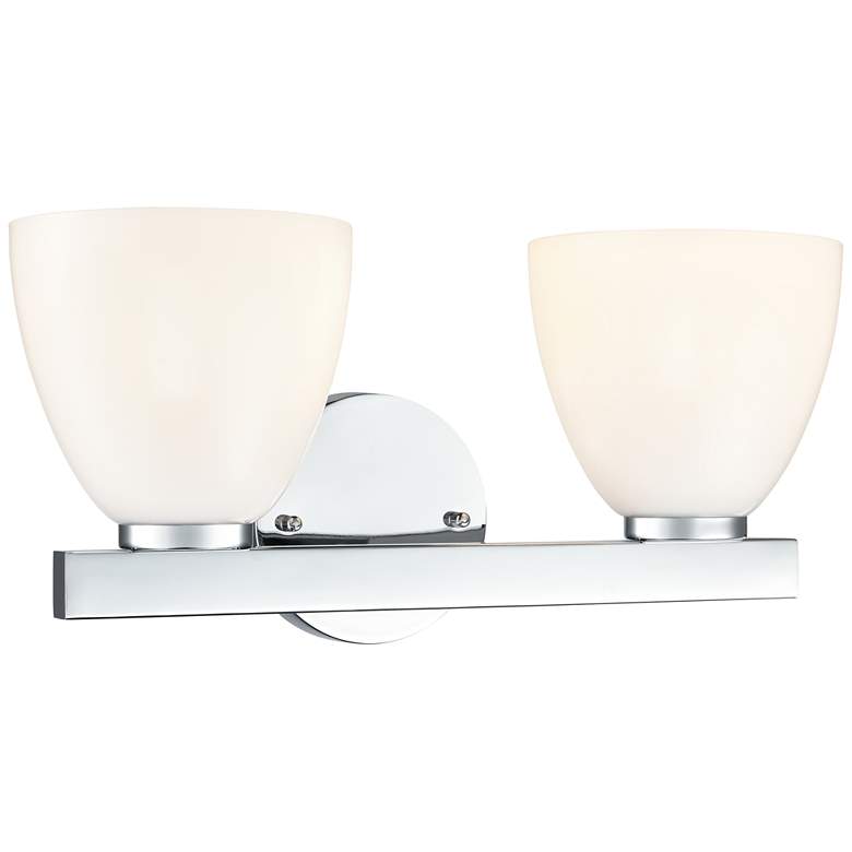 Image 1 Apria 15.75" Wide 2-Light Vanity in Polished Chrome