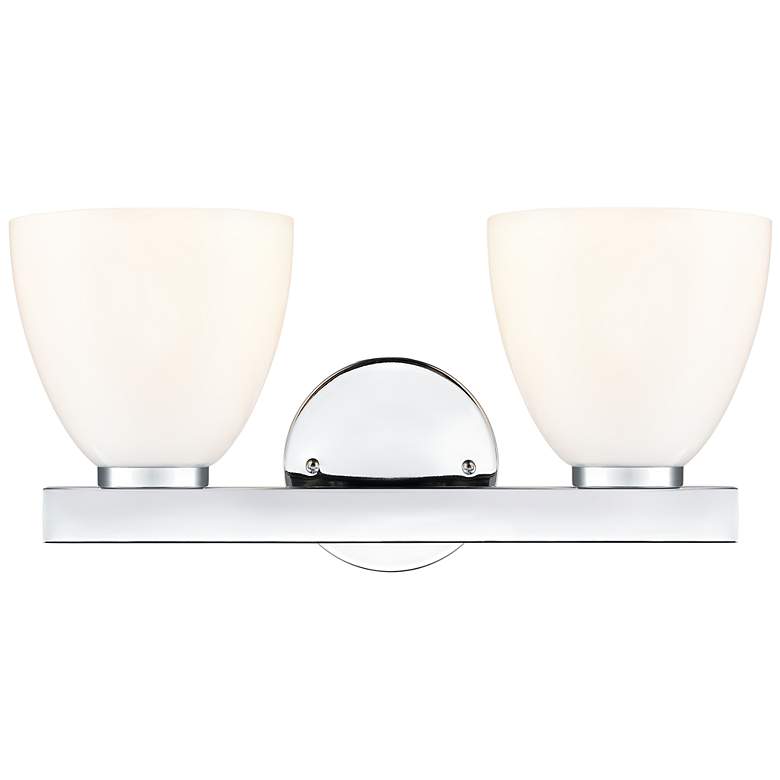 Image 3 Apria 15.75" Wide 2-Light Vanity in Polished Chrome more views