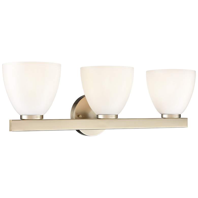 Image 1 Apria 24" Wide 3-Light Vanity in Modern Gold