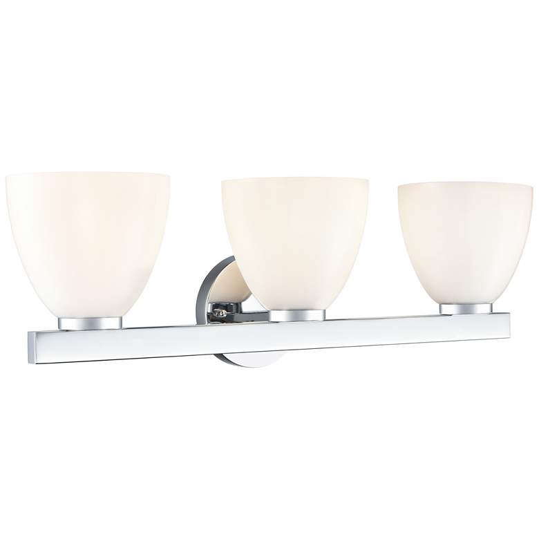 Image 1 Apria 24" Wide 3-Light Vanity in Polished Chrome