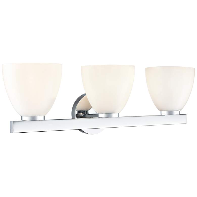 Image 2 Apria 24" Wide 3-Light Vanity in Polished Chrome more views