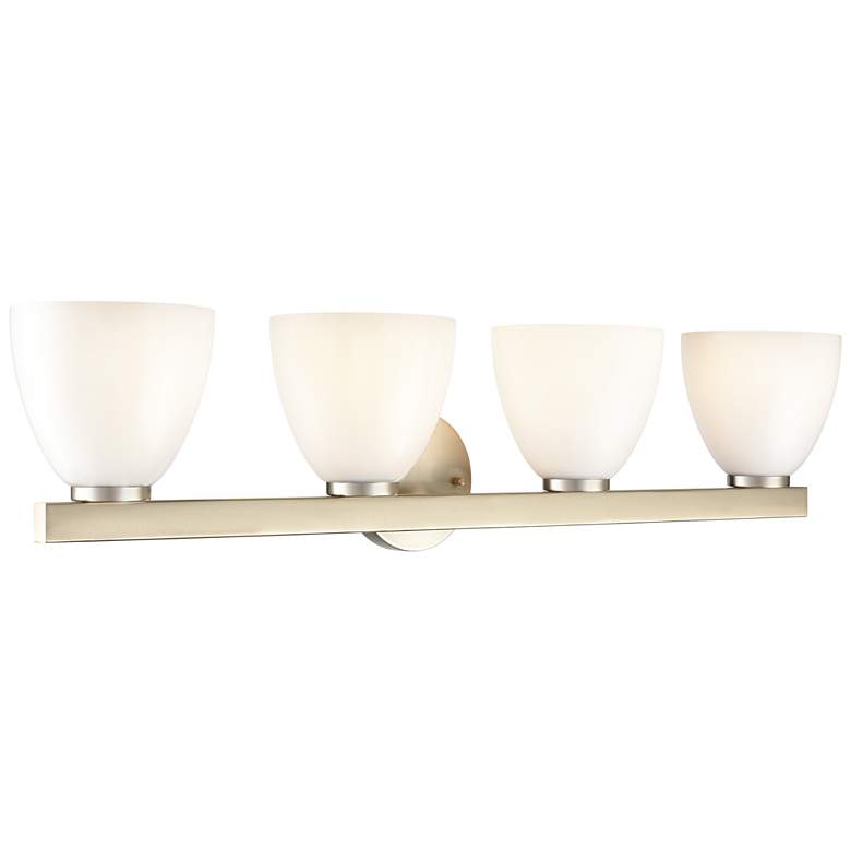 Image 1 Apria 33" Wide 4-Light Vanity in Modern Gold