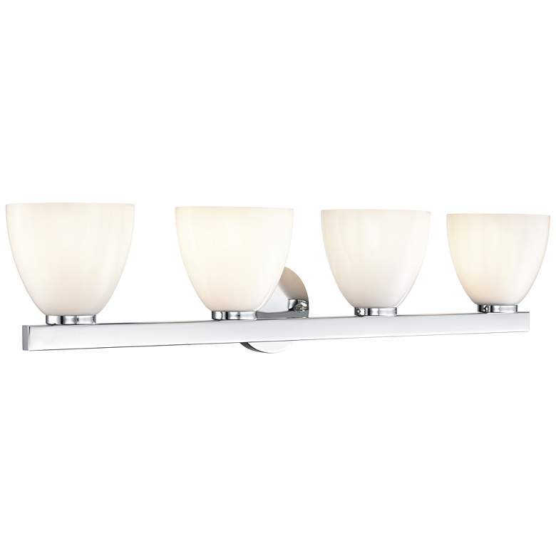 Image 1 Apria 33" Wide 4-Light Vanity in Polished Chrome
