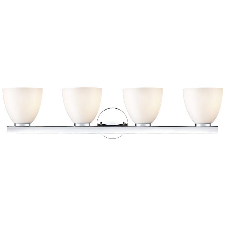 Image 3 Apria 33" Wide 4-Light Vanity in Polished Chrome more views
