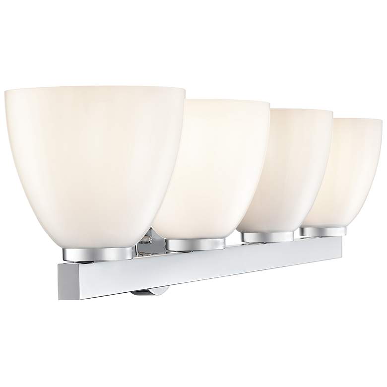 Image 4 Apria 33" Wide 4-Light Vanity in Polished Chrome more views